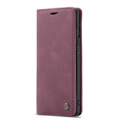 CaseMe-013 Multifunctional Horizontal Flip Leather Case with Card Slot & Holder for Oneplus 7(Wine Red)