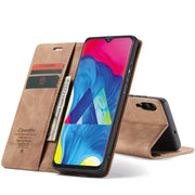 CaseMe-013 Multifunctional Horizontal Flip Leather Case with Card Slot & Holder for Galaxy M10 / A10 (Brown)