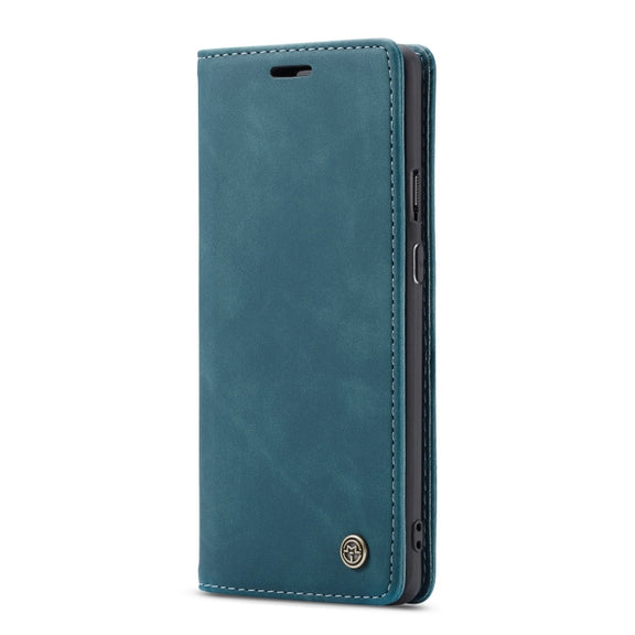 CaseMe-013 Multi-functional Retro Frosted Horizontal Flip Leather Case with Card Slot & Holder & Wallet For OnePlus 7 Pro(Blue)