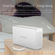 ORICO Honeycomb Series WS500RC3 SATA 3.5 inch USB-C / Type-C 5 Bays Aluminum Alloy HDD / SSD Enclosure with Raid, The Maximum Support Capacity: 50TB