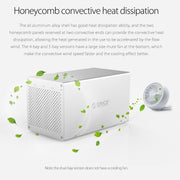 ORICO Honeycomb Series WS500RC3 SATA 3.5 inch USB-C / Type-C 5 Bays Aluminum Alloy HDD / SSD Enclosure with Raid, The Maximum Support Capacity: 50TB