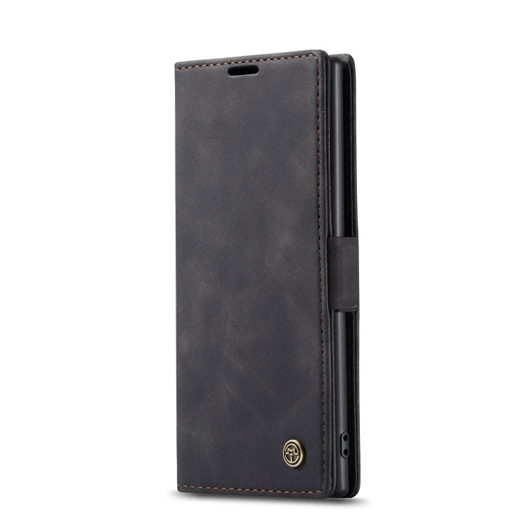 CaseMe-013 Multifunctional Horizontal Flip Leather Case with Card Slot & Holder for Galaxy Note 10(Black)