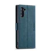 CaseMe-013 Multifunctional Horizontal Flip Leather Case with Card Slot & Holder for Galaxy Note 10(Blue)