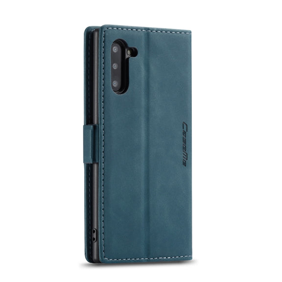 CaseMe-013 Multifunctional Horizontal Flip Leather Case with Card Slot & Holder for Galaxy Note 10(Blue)