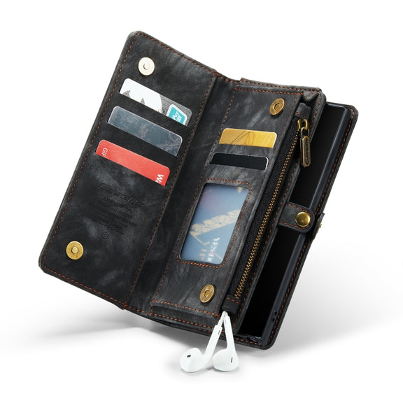 CasFor Samsung Galaxy Note10 CaseMe-008 Detachable Multifunctional Flip Leather Phone Case(Black)