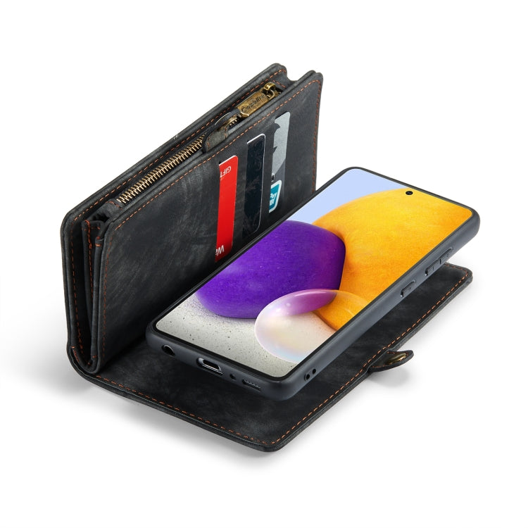CasFor Samsung Galaxy Note10 CaseMe-008 Detachable Multifunctional Flip Leather Phone Case(Black)