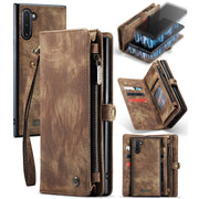 For Samsung Galaxy Note10 CaseMe-008 Detachable Multifunctional Flip Leather Phone Case(Brown)