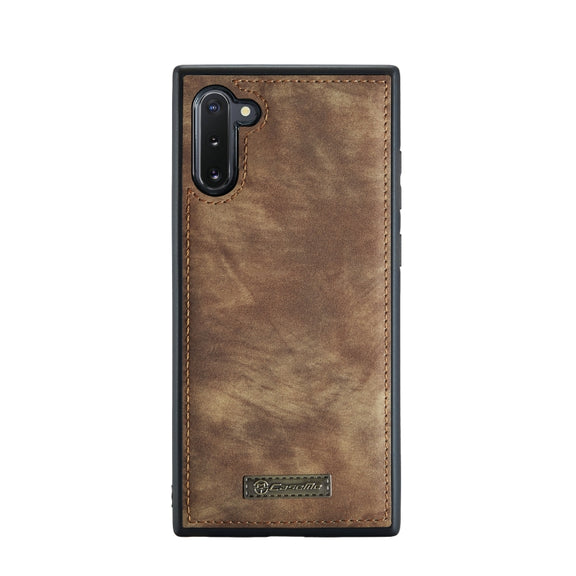 For Samsung Galaxy Note10 CaseMe-008 Detachable Multifunctional Flip Leather Phone Case(Brown)