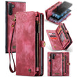 For Samsung Galaxy Note10 CaseMe-008 Detachable Multifunctional Flip Leather Phone Case(Red) - Galaxy Phone Cases by CaseMe | Online Shopping South Africa | PMC Jewellery | Buy Now Pay Later Mobicred