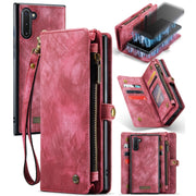 For Samsung Galaxy Note10 CaseMe-008 Detachable Multifunctional Flip Leather Phone Case(Red)