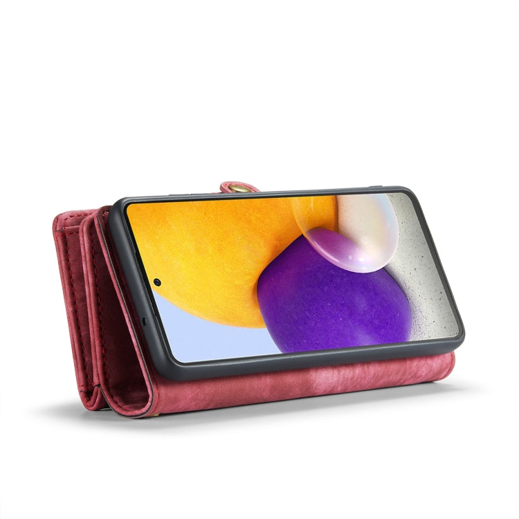 For Samsung Galaxy Note10 CaseMe-008 Detachable Multifunctional Flip Leather Phone Case(Red)