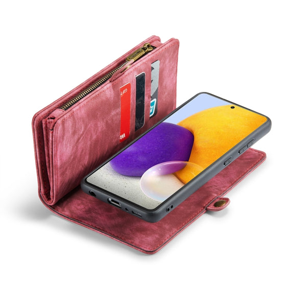 For Samsung Galaxy Note10 CaseMe-008 Detachable Multifunctional Flip Leather Phone Case(Red)