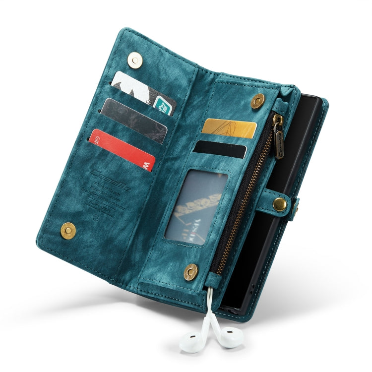 For Samsung Galaxy Note10 CaseMe-008 Detachable Multifunctional Flip Leather Phone Case(Blue)