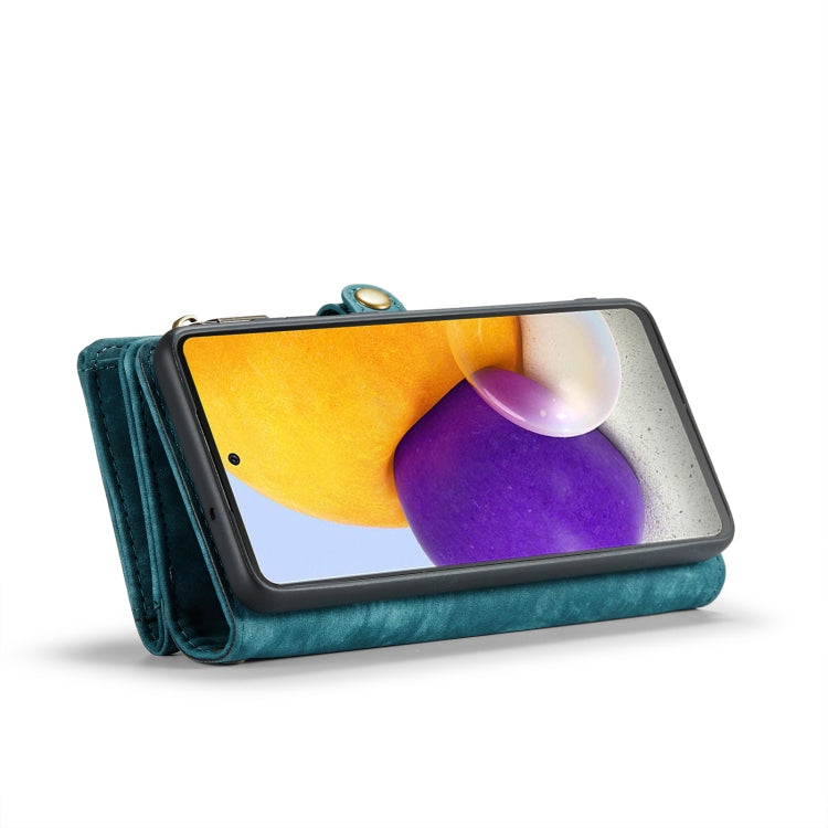For Samsung Galaxy Note10 CaseMe-008 Detachable Multifunctional Flip Leather Phone Case(Blue)
