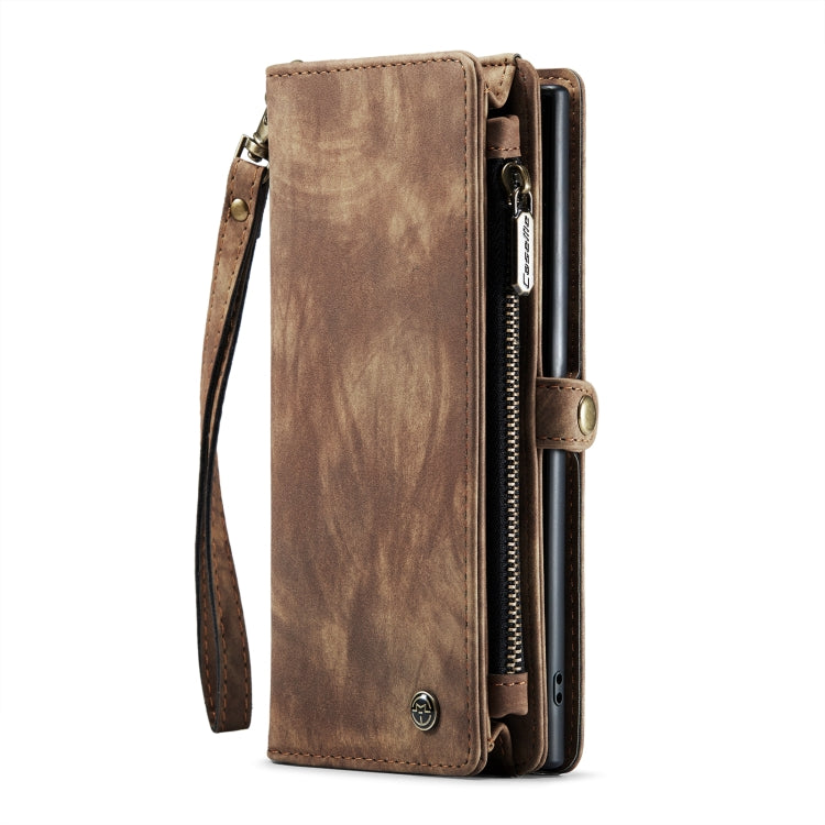 For Samsung Galaxy Note10+ CaseMe-008 Detachable Multifunctional Flip Leather Phone Case(Brown)