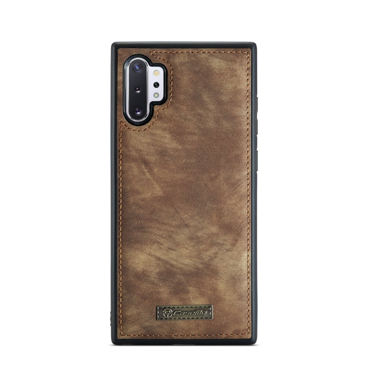 For Samsung Galaxy Note10+ CaseMe-008 Detachable Multifunctional Flip Leather Phone Case(Brown)