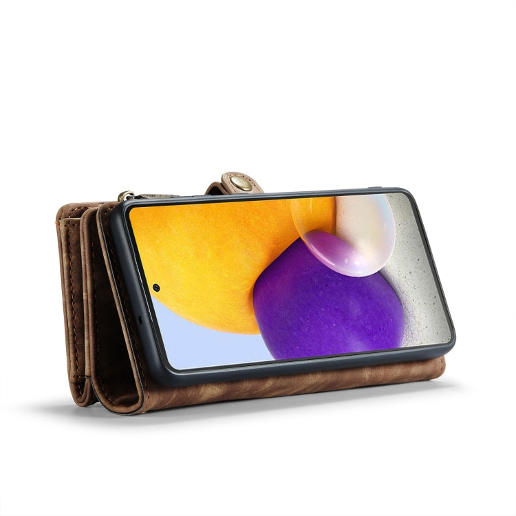 For Samsung Galaxy Note10+ CaseMe-008 Detachable Multifunctional Flip Leather Phone Case(Brown)