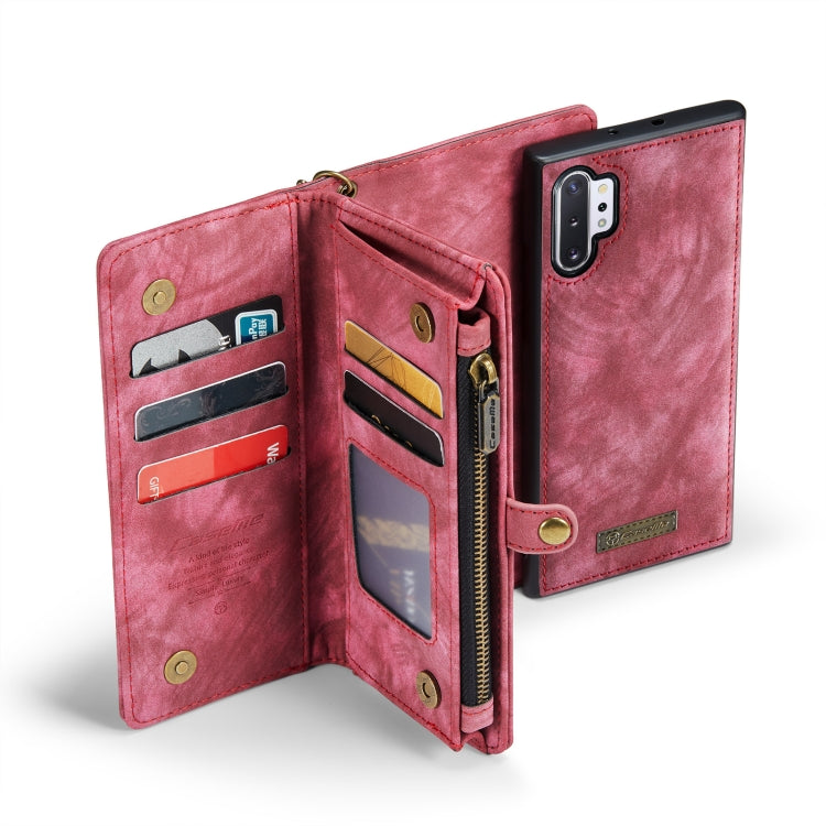 CFor Samsung Galaxy Note10+ CaseMe-008 Detachable Multifunctional Flip Leather Phone Case(Red)