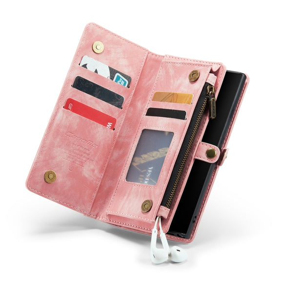 For Samsung Galaxy Note10+ CaseMe-008 Detachable Multifunctional Flip Leather Phone Case(Pink)