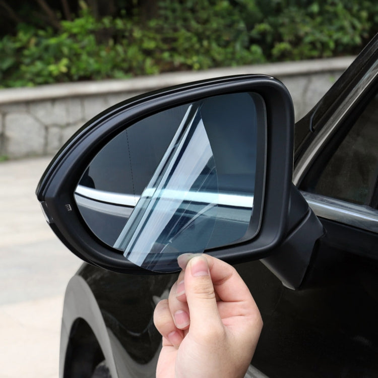 For Mazda2 Car PET Rearview Mirror Protective Window Clear Anti-fog Water-resistant Rain Shield Film