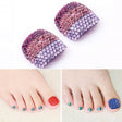 2 PCS Crystal Fake Nail Art Tips Rhinestone Full Cover Toenails Decals Stickers(NO:24) - free shipping - PMC Jewellery - Order now!