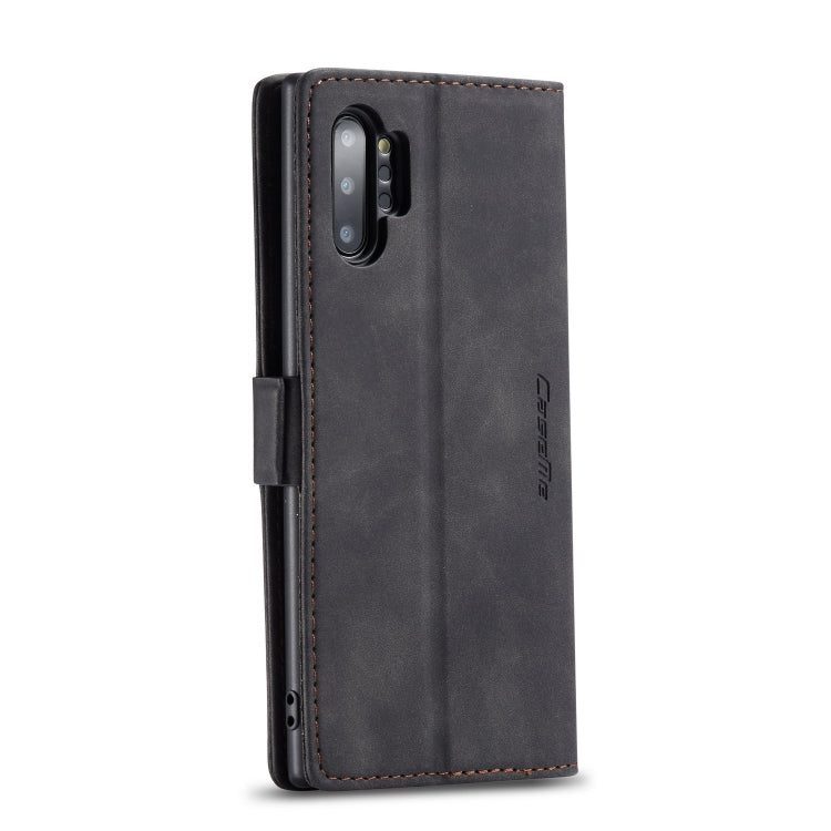 CaseMe-013 Multifunctional Horizontal Flip Leather Case with Card Slot & Holder & Wallet for Galaxy Note 10+(Black)