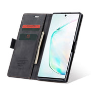 CaseMe-013 Multifunctional Horizontal Flip Leather Case with Card Slot & Holder & Wallet for Galaxy Note 10+(Black)