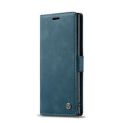 CaseMe-013 Multifunctional Horizontal Flip Leather Case with Card Slot & Holder & Wallet for Galaxy Note 10+(Blue)