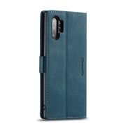 CaseMe-013 Multifunctional Horizontal Flip Leather Case with Card Slot & Holder & Wallet for Galaxy Note 10+(Blue)