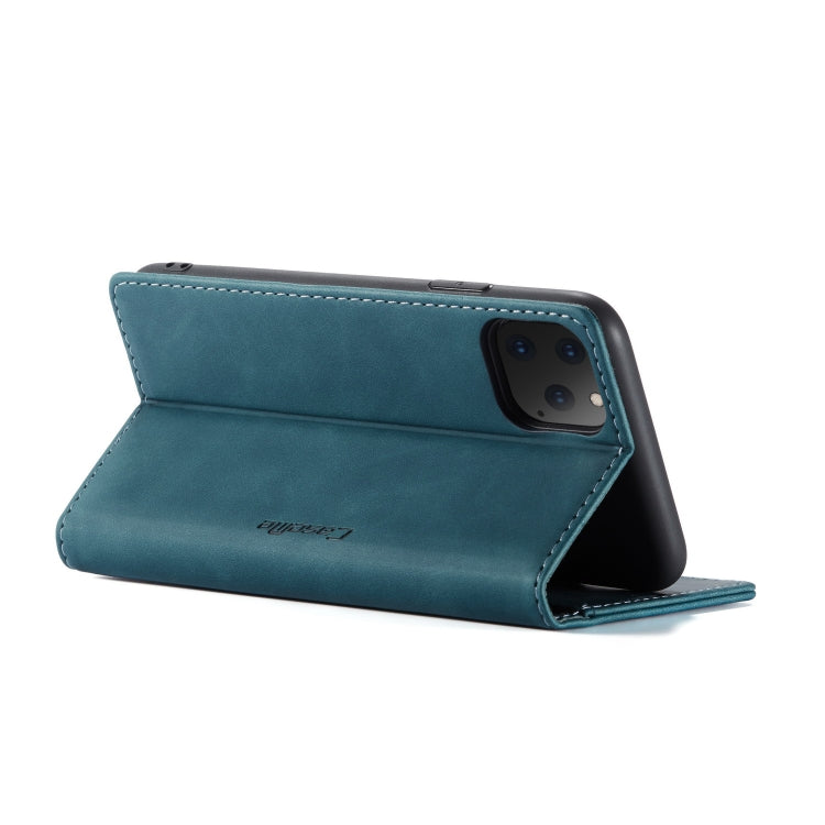 CaseMe-013 Multifunctional Horizontal Flip Leather Case with Card Slot & Holder & Wallet for iPhone 11 Pro(Blue)