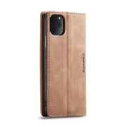 CaseMe-013 Multifunctional Horizontal Flip Leather Case with Card Slot & Holder & Wallet for iPhone 11 Pro Max(Brown)