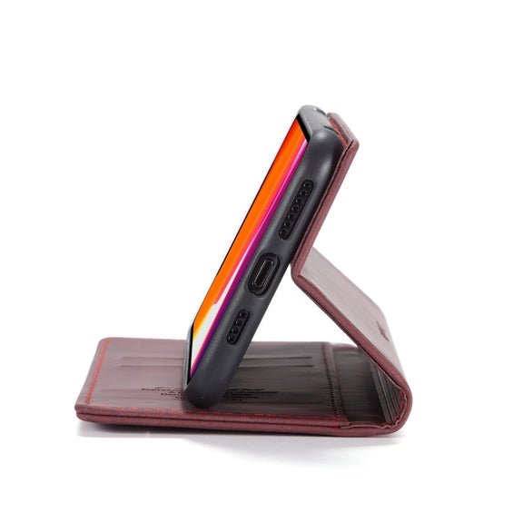 CaseMe-013 Multifunctional Horizontal Flip Leather Case with Card Slot & Holder & Wallet for iPhone 11 Pro Max(Wine)