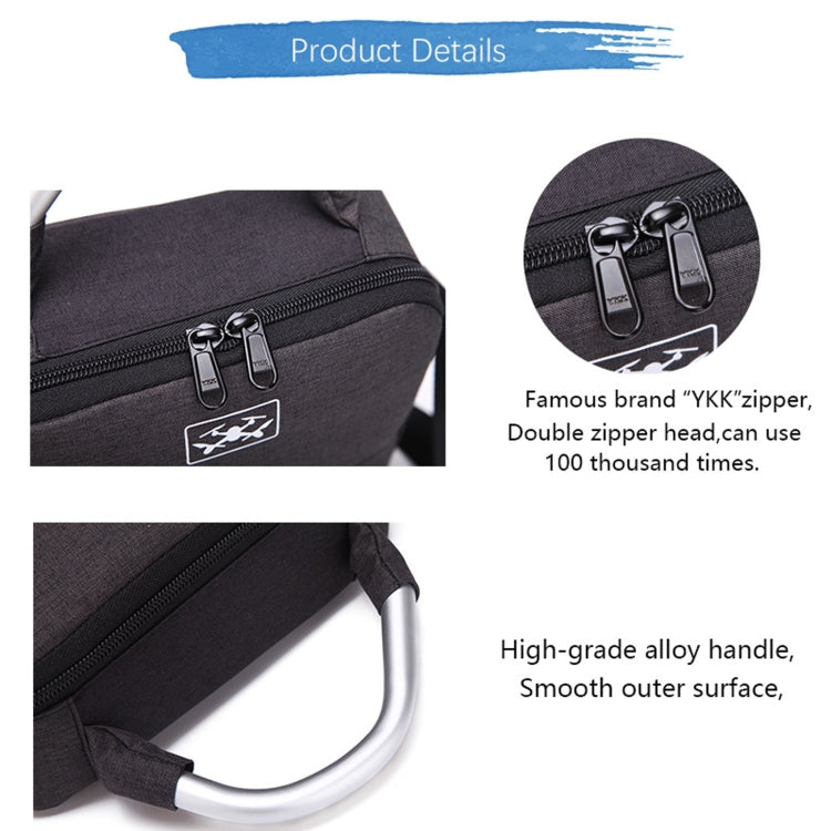 LS4023 Portable Water-resistant Drone Shoulder Storage Bag for DJI Mavic Mini 2(Black)