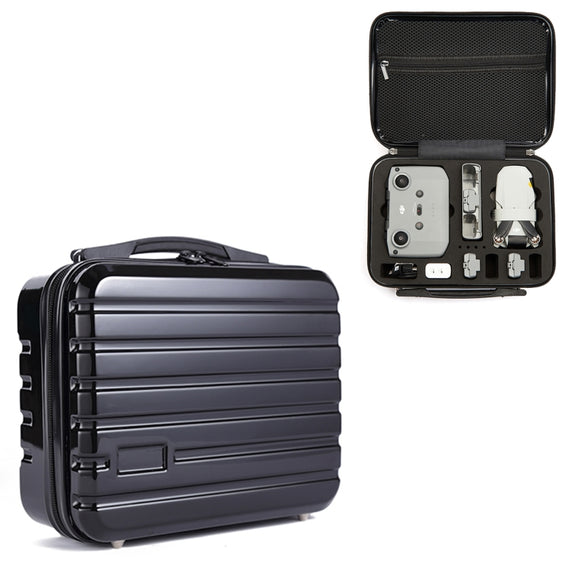 ls-S004 Portable Water-resistant Drone Handbag Storage Bag for DJI Mavic Mini 2(Black + Black Liner)