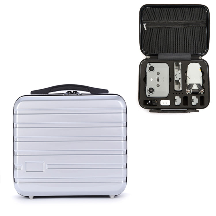 ls-S004 Portable Water-resistant Drone Handbag Storage Bag for DJI Mavic Mini 2(Silver + Black Liner)