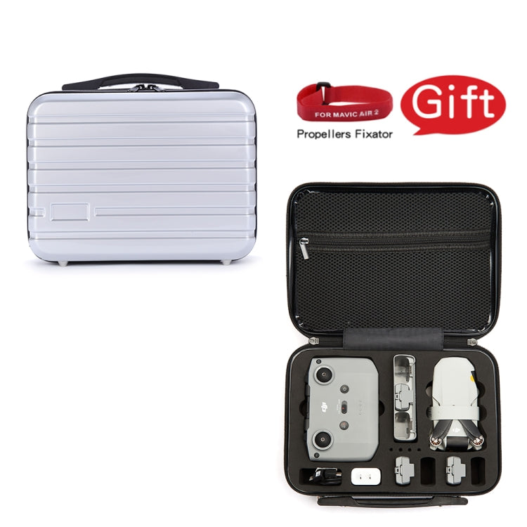 ls-S004 Portable Water-resistant Drone Handbag Storage Bag for DJI Mavic Mini 2(Silver + Black Liner)