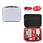 ls-S004 Portable Water-resistant Drone Handbag Storage Bag for DJI Mavic Mini 2(Silver +Red Liner)