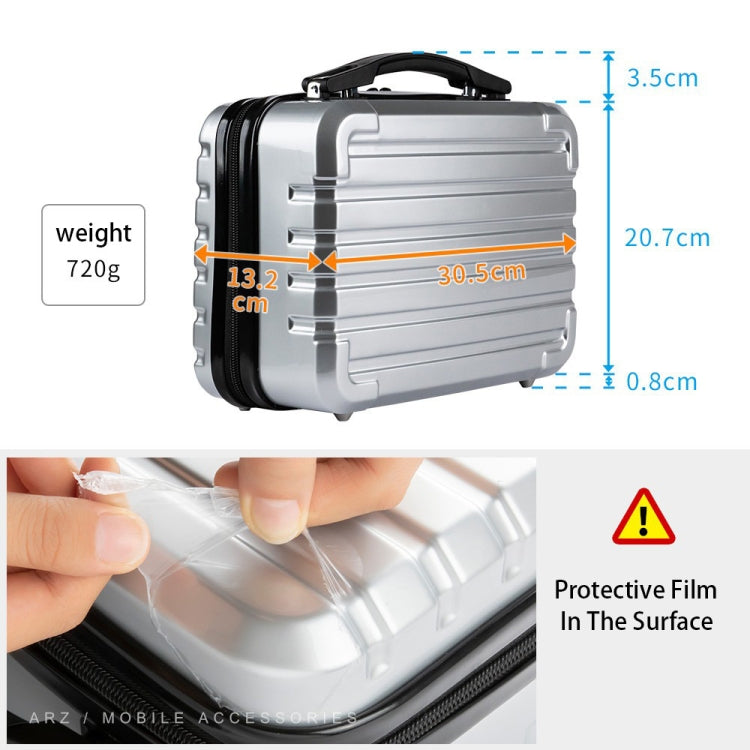 ls-S004 Portable Water-resistant Drone Handbag Storage Bag for DJI Mavic Mini 2(Silver + Black Liner)