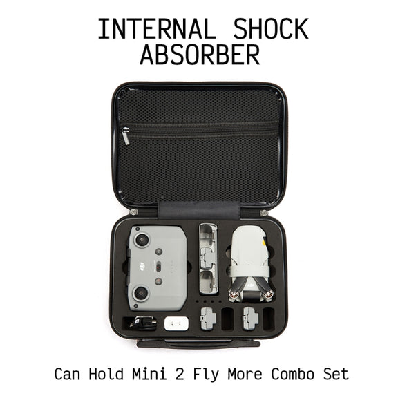 ls-S004 Portable Water-resistant Drone Handbag Storage Bag for DJI Mavic Mini 2(Silver + Black Liner)