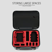 ls-S004 Portable Water-resistant Drone Handbag Storage Bag for DJI Mavic Mini 2(Black + Red Liner)