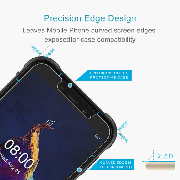 For Ulefone Armor X8 10 PCS 0.26mm 9H 2.5D Tempered Glass Film