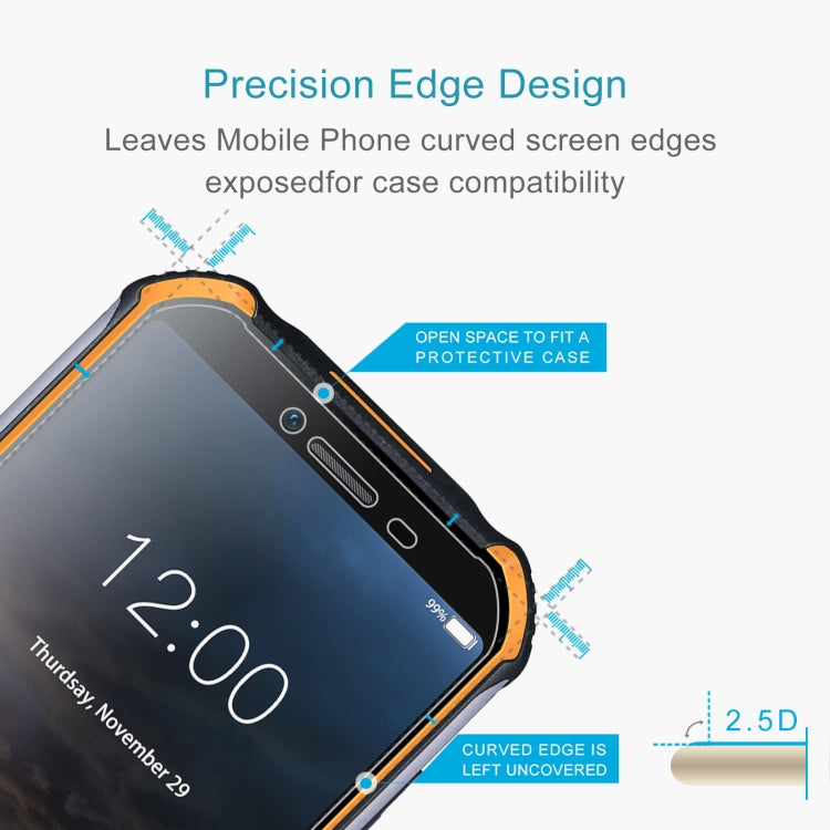 For Doogee S40 10 PCS 0.26mm 9H 2.5D Tempered Glass Film