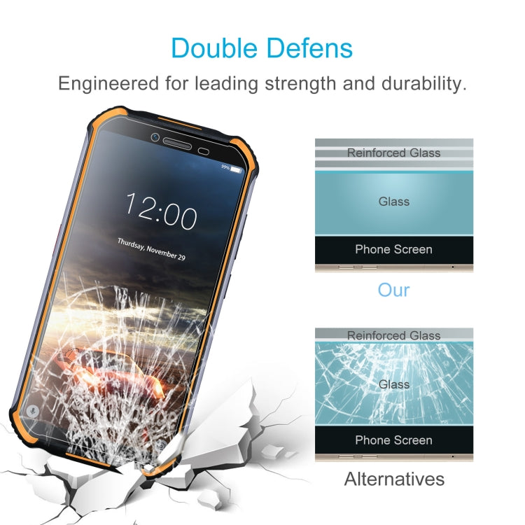 For Doogee S40 10 PCS 0.26mm 9H 2.5D Tempered Glass Film