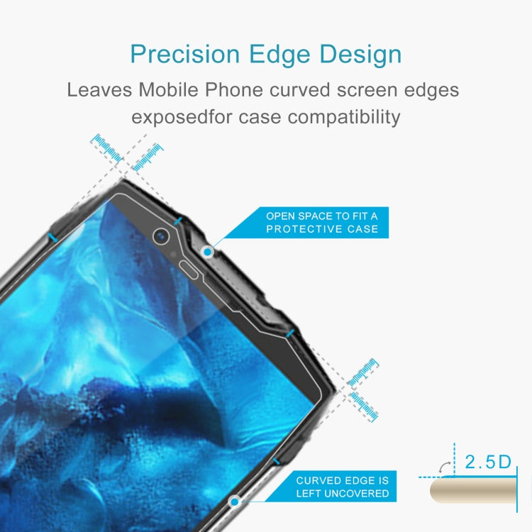 For Blackview BV6800 Pro 50 PCS 0.26mm 9H 2.5D Tempered Glass Film