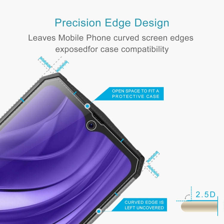 For Blackview BV9100 50 PCS 0.26mm 9H 2.5D Tempered Glass Film