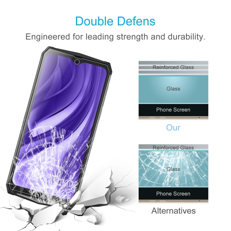 For Blackview BV9100 50 PCS 0.26mm 9H 2.5D Tempered Glass Film
