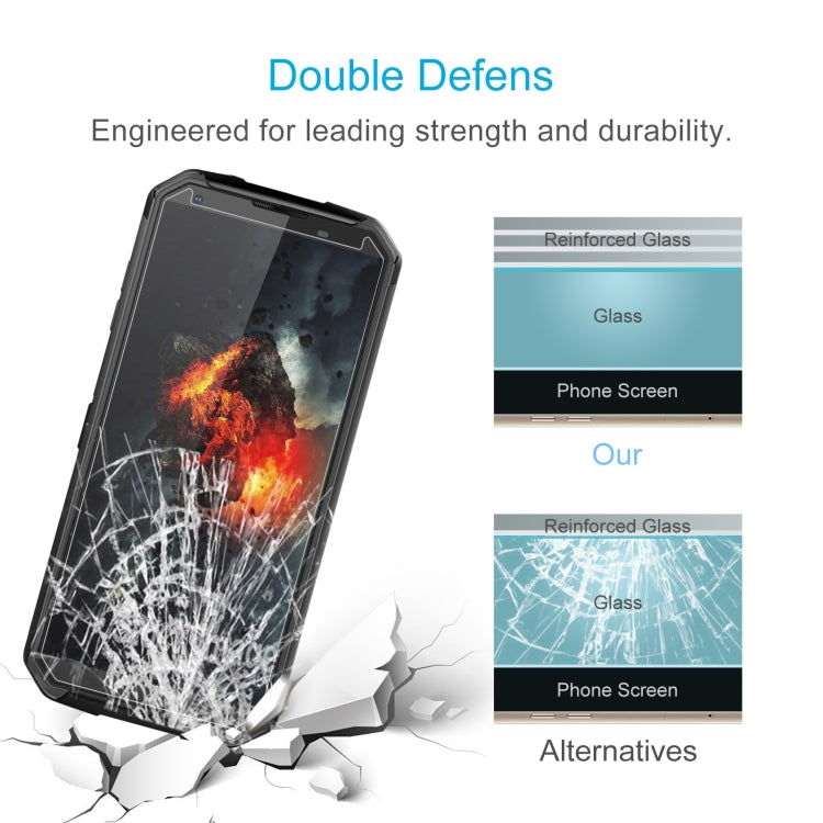 For Blackview BV9500 50 PCS 0.26mm 9H 2.5D Tempered Glass Film