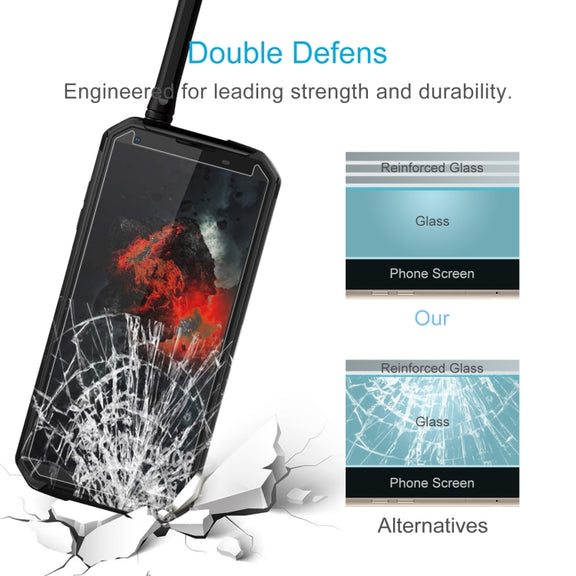 For Blackview BV9500 Pro 50 PCS 0.26mm 9H 2.5D Tempered Glass Film
