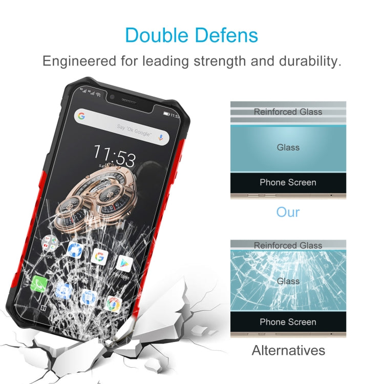 For Ulefone Armor 6S 50 PCS 0.26mm 9H 2.5D Tempered Glass Film