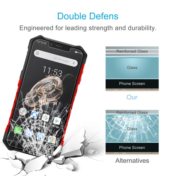 For Ulefone Armor 6S 50 PCS 0.26mm 9H 2.5D Tempered Glass Film